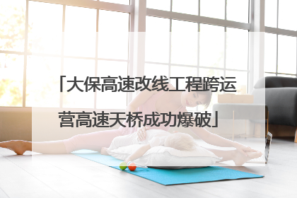 大保高速改线工程跨运营高速天桥成功爆破