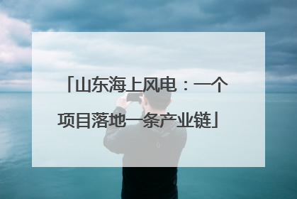 山东海上风电：一个项目落地一条产业链