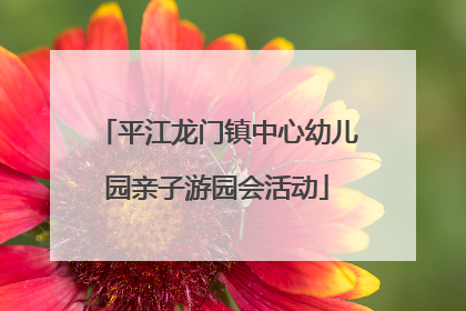 平江龙门镇中心幼儿园亲子游园会活动