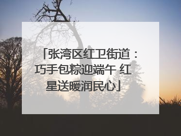 张湾区红卫街道：巧手包粽迎端午 红星送暖润民心