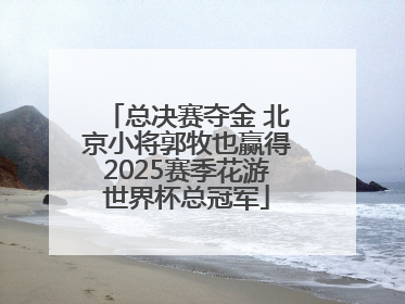 总决赛夺金 北京小将郭牧也赢得2025赛季花游世界杯总冠军
