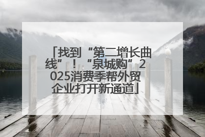 找到“第二增长曲线”！“泉城购”2025消费季帮外贸企业打开新通道
