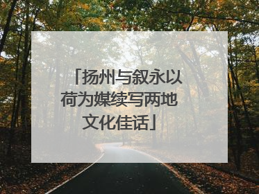 扬州与叙永以荷为媒续写两地文化佳话