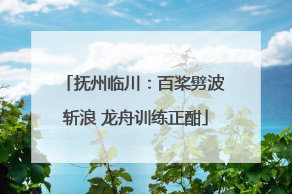 抚州临川：百桨劈波斩浪 龙舟训练正酣