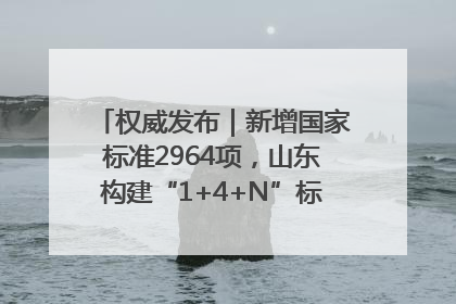 权威发布｜新增国家标准2964项，山东构建“1+4+N”标准化创新发展新格局