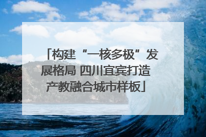构建“一核多极”发展格局 四川宜宾打造产教融合城市样板