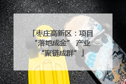 枣庄高新区：项目“落地成金” 产业“聚链成群”