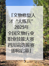 文物修复人才“大练兵” 2025年全国文物行业职业技能大赛四川省选拔赛即将启幕