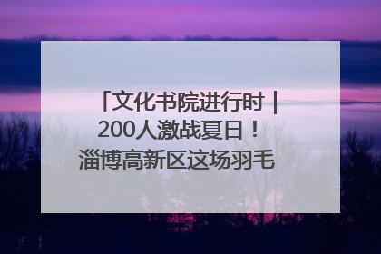 文化书院进行时｜200人激战夏日！淄博高新区这场羽毛球比赛太酷