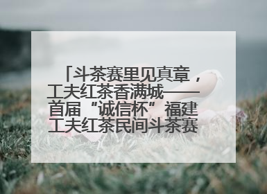 斗茶赛里见真章，工夫红茶香满城——首届“诚信杯”福建工夫红茶民间斗茶赛成功举办