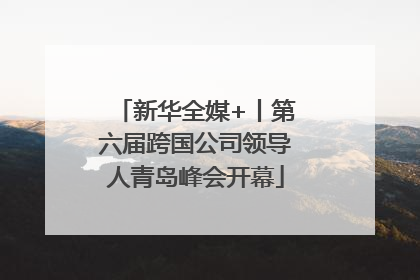 新华全媒+丨第六届跨国公司领导人青岛峰会开幕