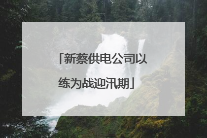 新蔡供电公司以练为战迎汛期