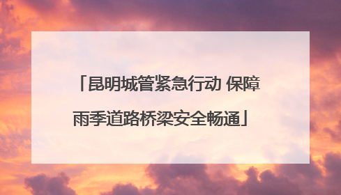 昆明城管紧急行动 保障雨季道路桥梁安全畅通