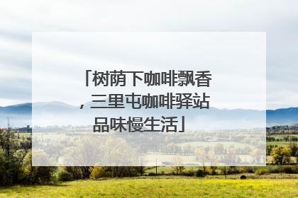 树荫下咖啡飘香，三里屯咖啡驿站品味慢生活