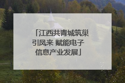 江西共青城筑巢引凤来 赋能电子信息产业发展
