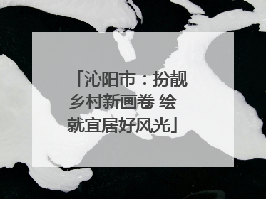 沁阳市：扮靓乡村新画卷 绘就宜居好风光
