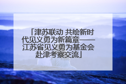 津苏联动 共绘新时代见义勇为新篇章——江苏省见义勇为基金会赴津考察交流