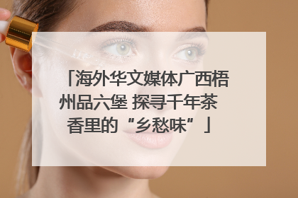 海外华文媒体广西梧州品六堡 探寻千年茶香里的“乡愁味”