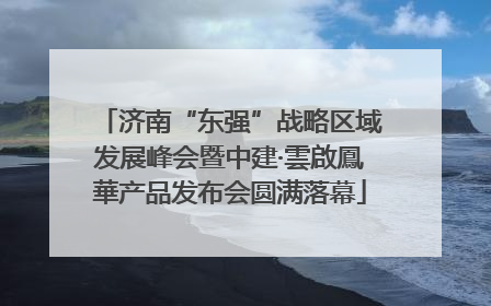 济南“东强”战略区域发展峰会暨中建·雲啟鳳華产品发布会圆满落幕