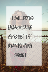 渌口交通执法大队联合多部门举办驾校消防演练