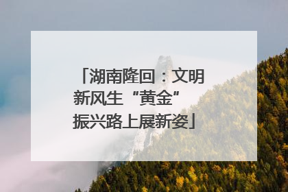 湖南隆回：文明新风生“黄金” 振兴路上展新姿