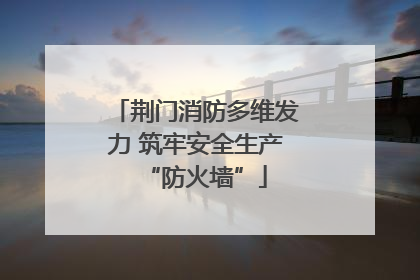 荆门消防多维发力 筑牢安全生产“防火墙”