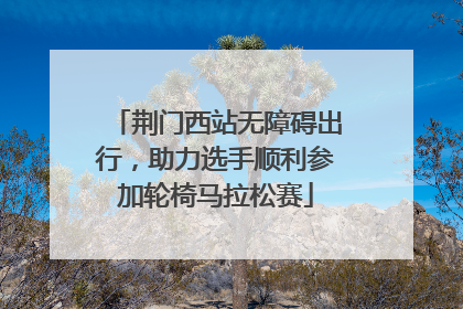 荆门西站无障碍出行，助力选手顺利参加轮椅马拉松赛
