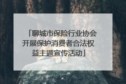 聊城市保险行业协会开展保护消费者合法权益主题宣传活动