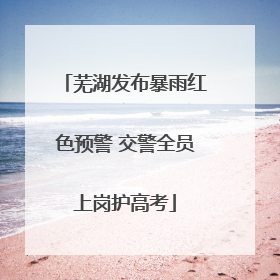 芜湖发布暴雨红色预警 交警全员上岗护高考