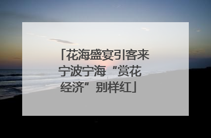 花海盛宴引客来 宁波宁海“赏花经济”别样红