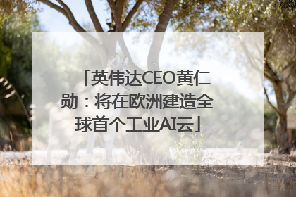 英伟达CEO黄仁勋：将在欧洲建造全球首个工业AI云