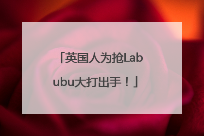 英国人为抢Labubu大打出手！