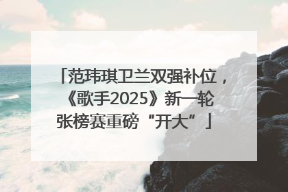 范玮琪卫兰双强补位，《歌手2025》新一轮张榜赛重磅“开大”