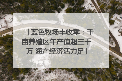 蓝色牧场丰收季：千亩养殖区年产值超三千万 海产经济活力足