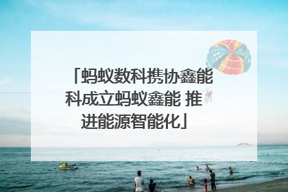 蚂蚁数科携协鑫能科成立蚂蚁鑫能 推进能源智能化