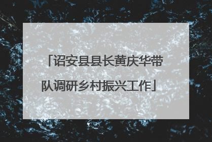 诏安县县长黄庆华带队调研乡村振兴工作