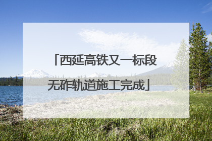 西延高铁又一标段无砟轨道施工完成
