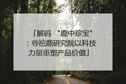 解码 “鹿中珍宝”：尊禧鹿研究院以科技力量重塑产品价值