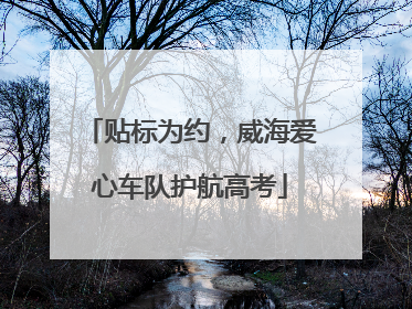 贴标为约，威海爱心车队护航高考