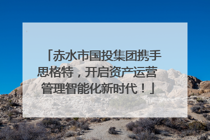 赤水市国投集团携手思格特，开启资产运营管理智能化新时代！