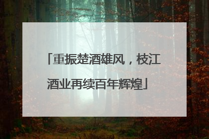 重振楚酒雄风，枝江酒业再续百年辉煌