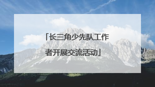 长三角少先队工作者开展交流活动
