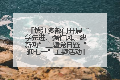镇江多部门开展“学先进、强作风、建新功”主题党日暨“迎七一”主题活动