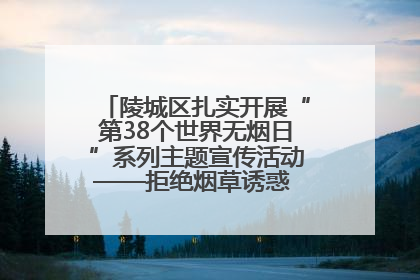 陵城区扎实开展“第38个世界无烟日”系列主题宣传活动——拒绝烟草诱惑 对第一支烟说不