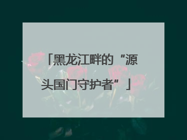 黑龙江畔的“源头国门守护者”