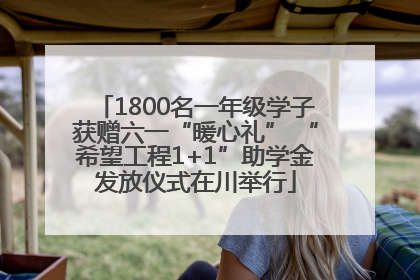 1800名一年级学子获赠六一“暖心礼” “希望工程1+1”助学金发放仪式在川举行