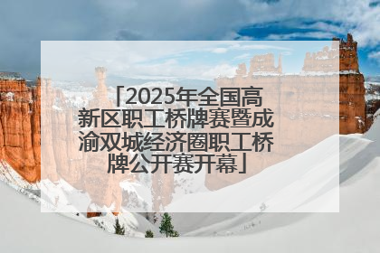 2025年全国高新区职工桥牌赛暨成渝双城经济圈职工桥牌公开赛开幕