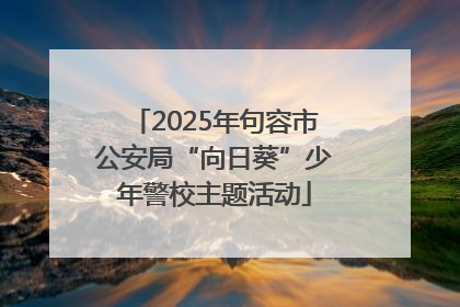 2025年句容市公安局“向日葵”少年警校主题活动