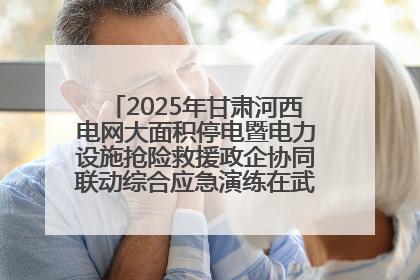 2025年甘肃河西电网大面积停电暨电力设施抢险救援政企协同联动综合应急演练在武威成功举行