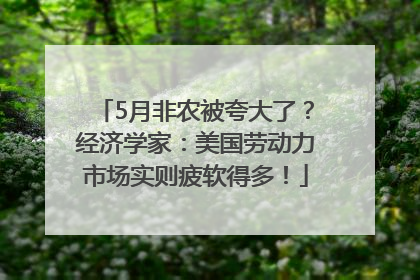 5月非农被夸大了？经济学家：美国劳动力市场实则疲软得多！